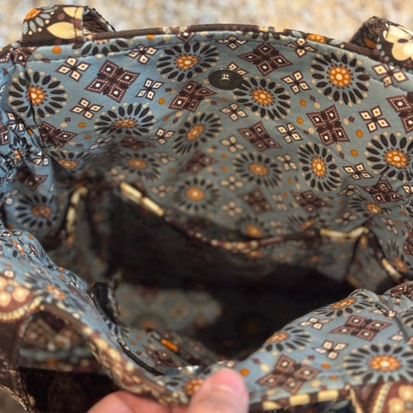 21. Vera Bradley Geometric Floral Quilted Bag NWOT - Picture 3 of 10
